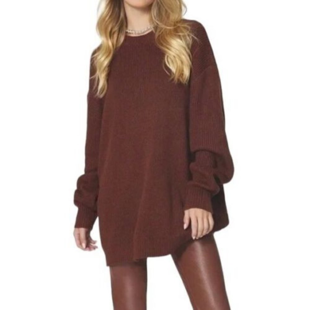 DANIELLE BERNSTEIN WEWOREWHAT Woman's size large L XL oversized shrug sweater